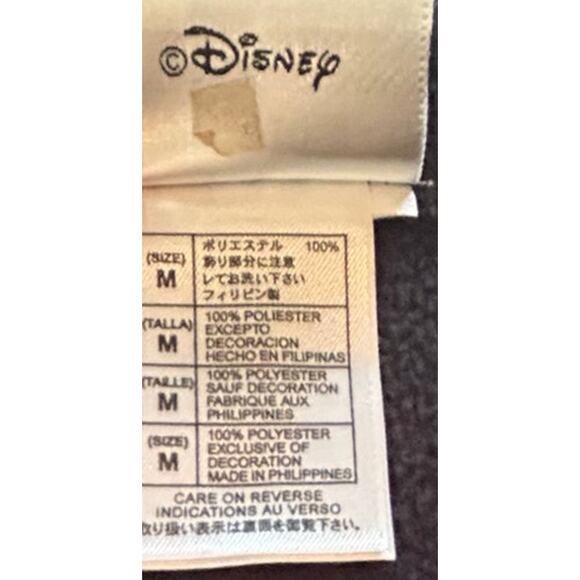 ⭐️ Walt Disney World Black Fleece Pull Over Sweatshirt Mickey Mouse Women's M - Picture 9 of 10
